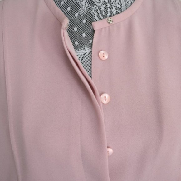 Vintage Pierre Cardin 60s Pink Skirt Suit Peplum - Picture 4 of 5